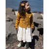 Girls Daisy Cardigan Mini, Mustard - Cardigans - 4