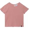 Waffled T-Shirt Dusty Pink, Dusty Pink - Tees - 1 - thumbnail