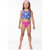 Two Piece Pineapple Print Swimsuit, Purple & Blue Pineapple - Two Pieces - 2