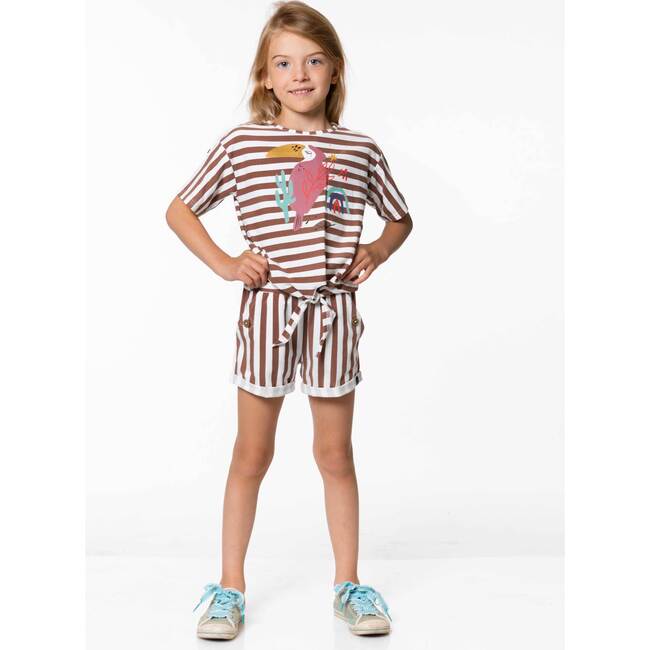 Striped Short, Copper Stripe - Shorts - 2