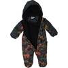 Spring Suit With Hat Black Dinosaur Print, Black Dinosaurs Print - One Pieces - 2