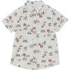 Printed Poplin Shirt, Off White Camping Print - Shirts - 1 - thumbnail