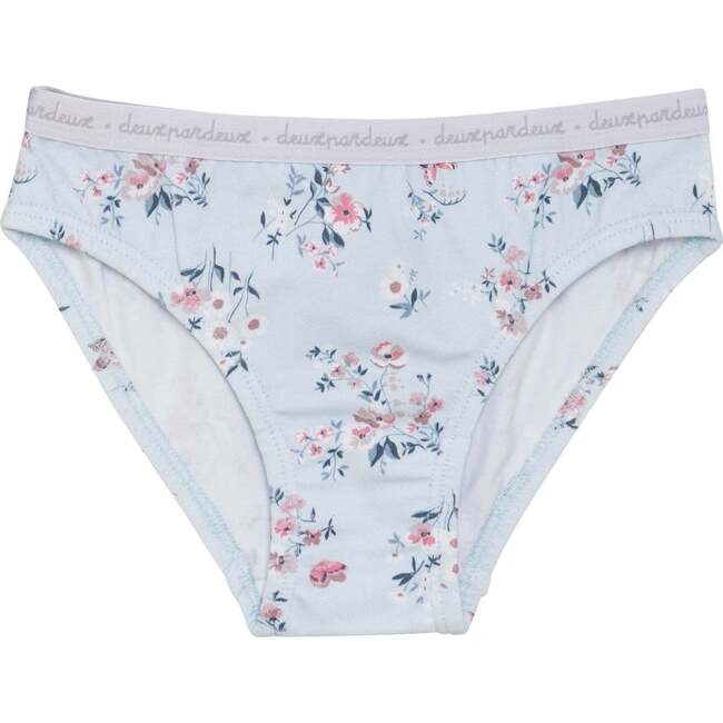 Printed Panty Flower Pastel Blue, Flower Pastel Blue - Underwear - 1