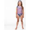 Tankini Two Piece Floral Print Swimsuit, Navy Floral Print - Two Pieces - 5