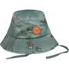 Printed Hat Khaki Green Camping Print, Khaki Green Camping Print - Hats - 1 - thumbnail