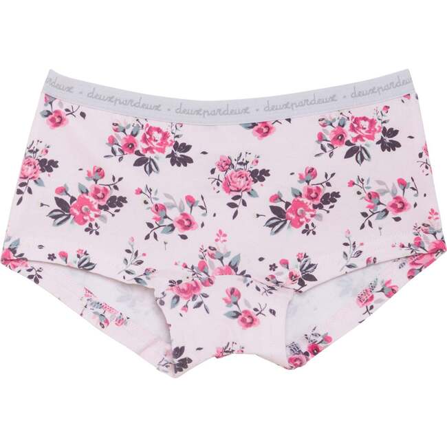 Printed Boyshort Panty Floral Off White, Floral Off White - Underwear - 1