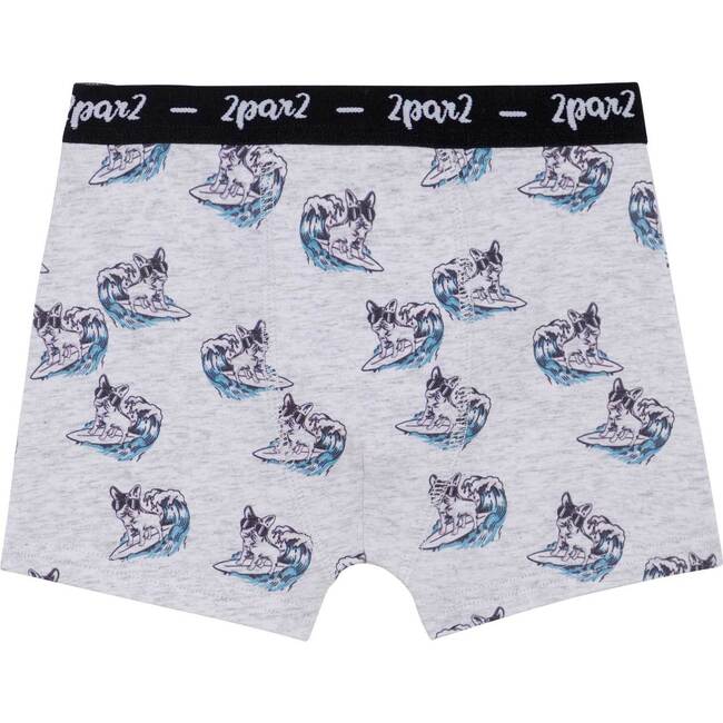 Printed Boxer Light Grey Mix, Light Grey Mix Surf Dog - Underwear - 1
