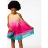 Rainbow Pleated Dress, Multicolored - Dresses - 4 - thumbnail
