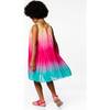 Rainbow Pleated Dress, Multicolored - Dresses - 5 - thumbnail