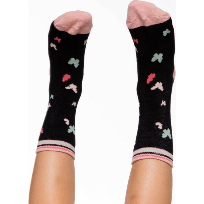 Pattern Socks Black, Black - Socks - 2