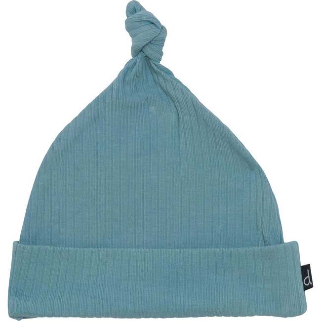 Organic Cotton Hat With Knot Dark Turquoise, Dark Turquoise