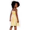 Organic Cotton Striped Dress Yellow, Yellow Stripe - Dresses - 5