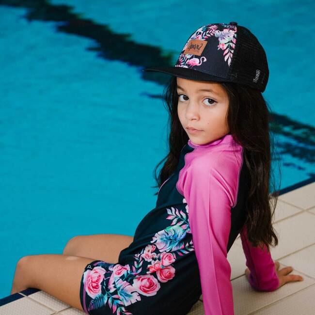 One Piece Unicorn Rashguard Swimsuit, Black Unicorn - One Pieces - 3