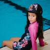 One Piece Unicorn Rashguard Swimsuit, Black Unicorn - One Pieces - 3