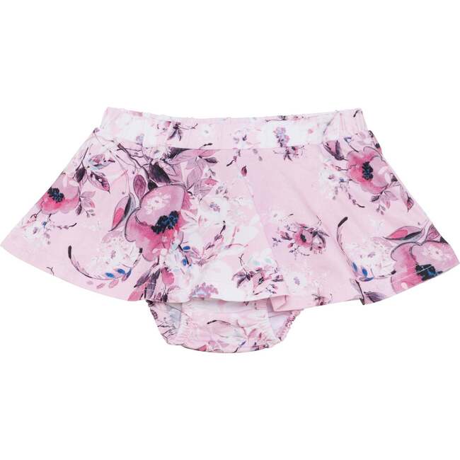 Organic Cotton Bodysuit And Bloomer Set Floral Pink, Floral Pink - Mixed Apparel Set - 3