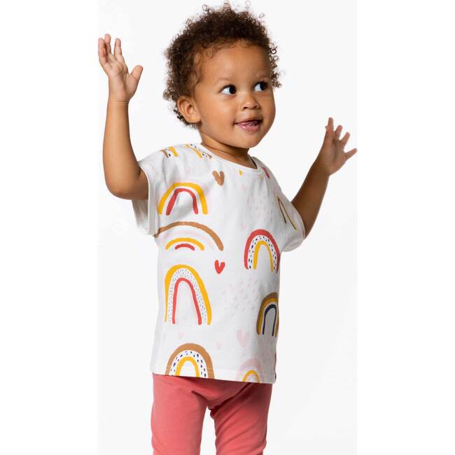 Organic Cotton Print T-Shirt Off White, Off White Printed - T-Shirts - 5