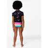 Multicolored Birds Rashguard, Black Multicolored Birds - One Pieces - 3
