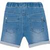 French Terry Short With Pocket Light Blue Denim, Light Blue Denim - Shorts - 2 - thumbnail