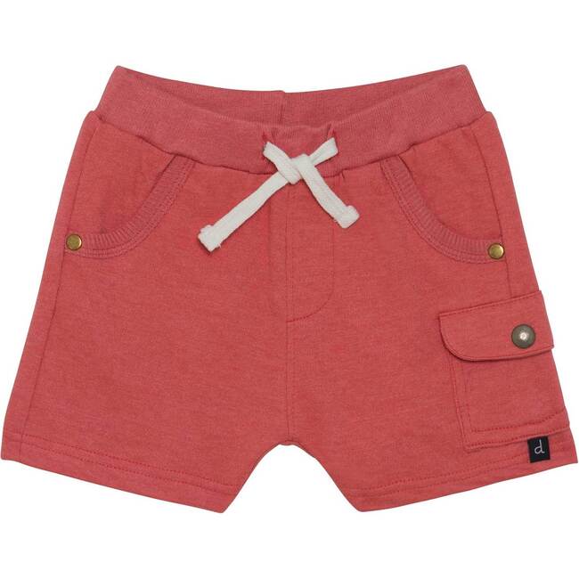 French Terry Short Dusty Red, Dusty Red