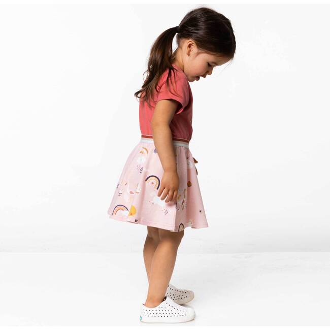 Organic Cotton Printed Dress Faded Rose, Faded Rose - Dresses - 3