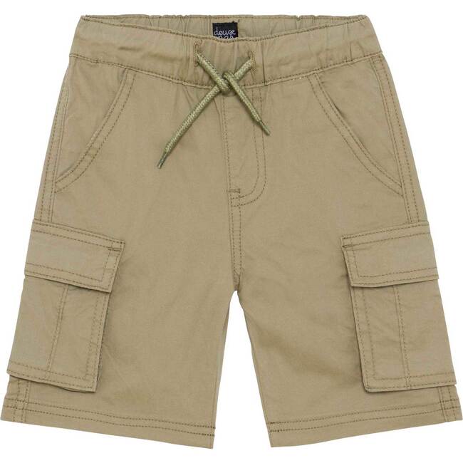 Extensible Twill Cargo Pocket Short Khaki Green, Khaki Green - Shorts - 1