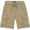 Extensible Twill Cargo Pocket Short Khaki Green, Khaki Green - Shorts - 1 - thumbnail