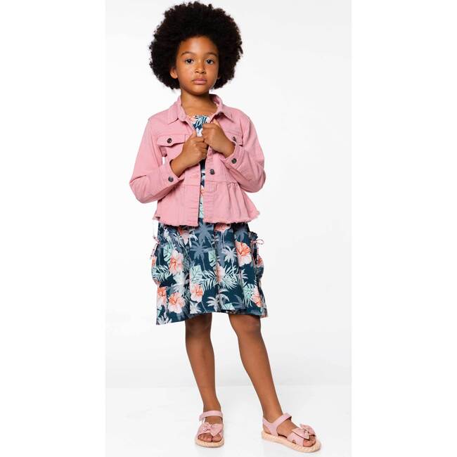 Denim Jacket Pink, Pink - Jackets - 3