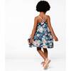 Cotton Flamingo Printed Maxi Dress, Indigo Flamingo Palm Tree - Dresses - 2