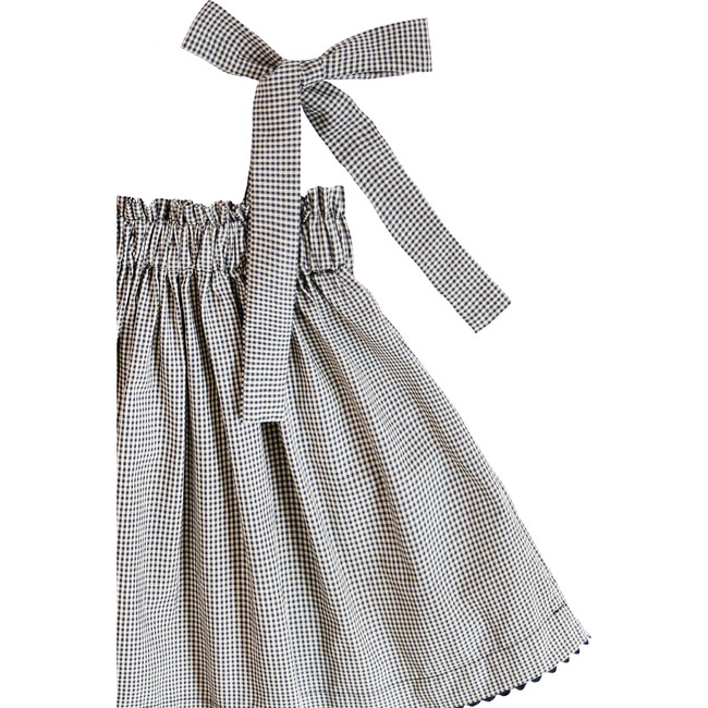 Jenny Top, Black & Natural Gingham - Shirts - 3