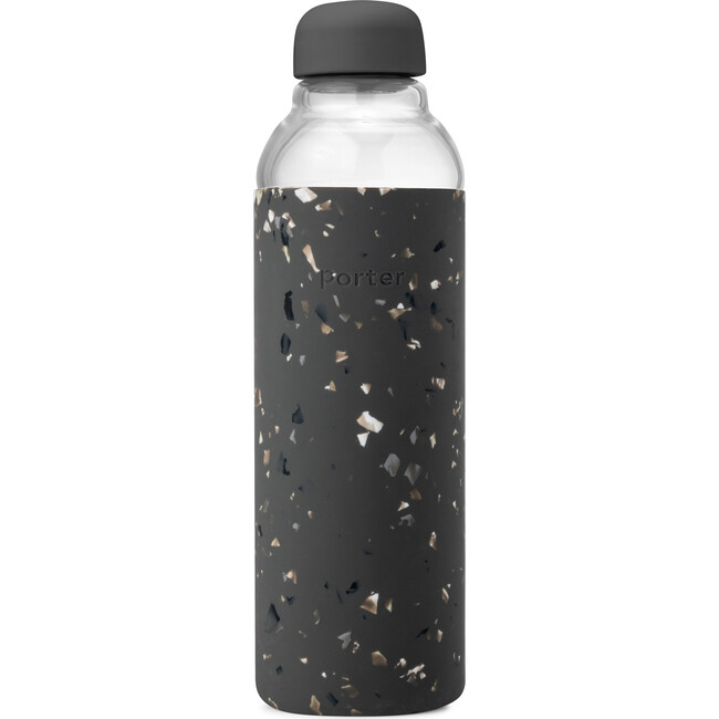 Porter Water Bottle, Charcoal Terrazzo