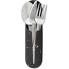 Porter Stainless Steel Travel Utensils with Case, Charcoal Terrazzo - Tabletop - 1 - thumbnail