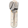 Porter Stainless Steel Travel Utensils with Case, Cream Terrazzo - Tabletop - 1 - thumbnail