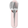 Porter Stainless Steel Travel Utensils with Case, Blush - Tabletop - 1 - thumbnail