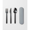 Porter Stainless Steel Travel Utensils with Case, Slate - Tabletop - 2