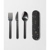 Porter Stainless Steel Travel Utensils with Case, Charcoal Terrazzo - Tabletop - 2 - thumbnail