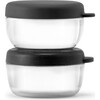 Porter Set of 2 Dressing Containers, Charcoal - Tabletop - 1 - thumbnail