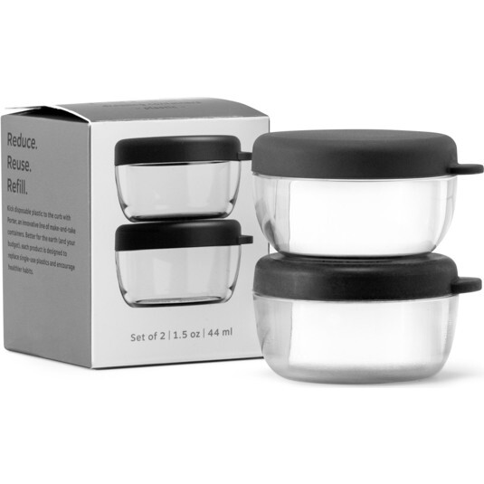 Porter Set of 2 Dressing Containers, Charcoal
