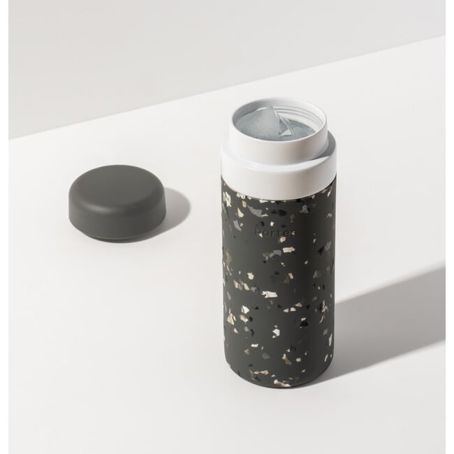 Porter 16-oz. Insulated Ceramic Bottle, Charcoal Terrazzo