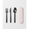 Porter Stainless Steel Travel Utensils with Case, Blush - Tabletop - 3