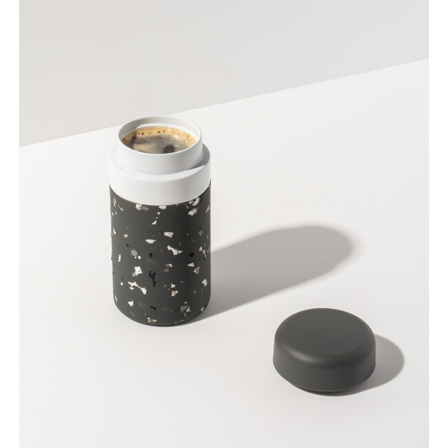 Porter 12-oz. Insulated Ceramic Bottle, Charcoal Terrazzo