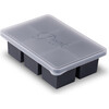 Peak 6-Cube Cups Freezer Tray, Charcoal - Tabletop - 1 - thumbnail