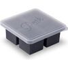Peak 4-Cube Cups Freezer Tray, Charcoal - Tabletop - 1 - thumbnail