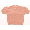 Scrabble Short Sleeve Jumper,  Pink Clay Organic Cotton Knit - Sweaters - 3