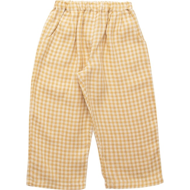 Chess Trousers, Hay Check Linen