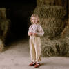 Chess Trousers, Hay Check Linen - Pants - 2