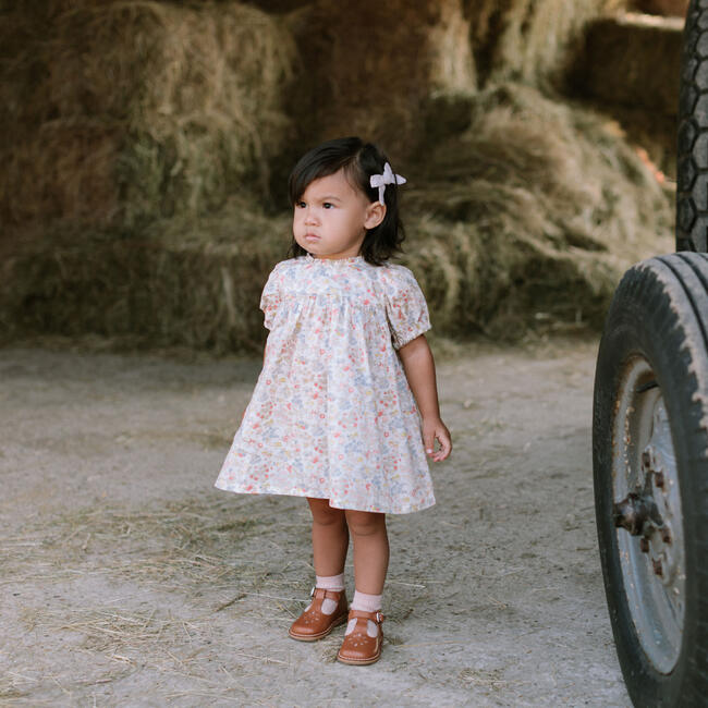 Cats Cradle Dress and Skipping Bloomer Set, Nancy Ann Liberty Print Organic Cotton - Dresses - 2