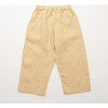 Chess Trousers, Hay Check Linen - Pants - 3