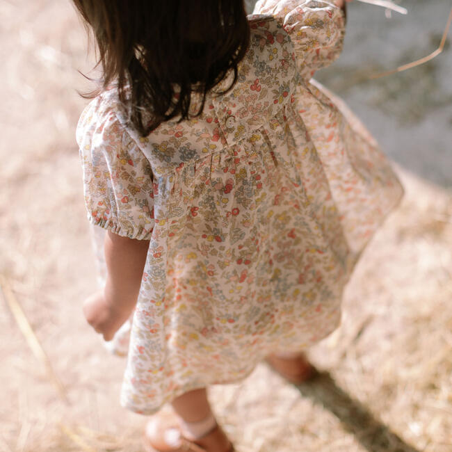 Cats Cradle Dress and Skipping Bloomer Set, Nancy Ann Liberty Print Organic Cotton - Dresses - 6