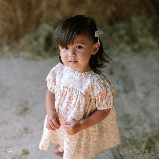 Cats Cradle Dress and Skipping Bloomer Set, Nancy Ann Liberty Print Organic Cotton - Dresses - 7