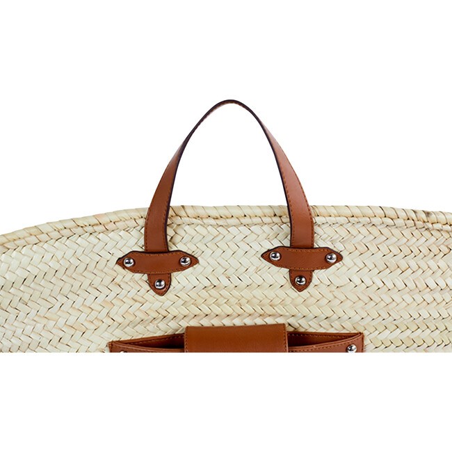 Large Moroc Beach Tote, Tan - Bags - 4
